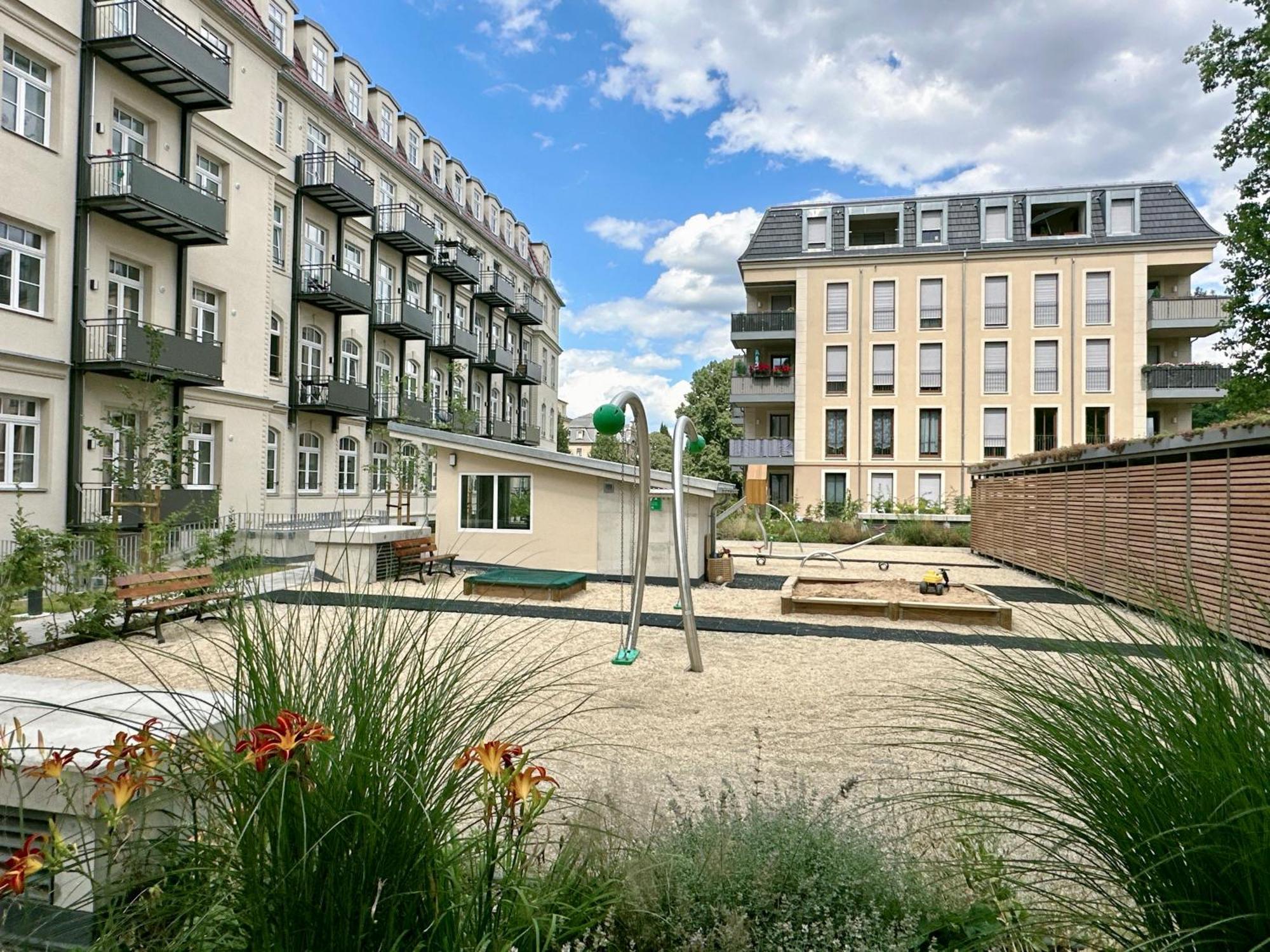 Oasis Appart - Wohnen In Dresden - Netflix - Tiefgarage - Dachterrasse Exterior photo