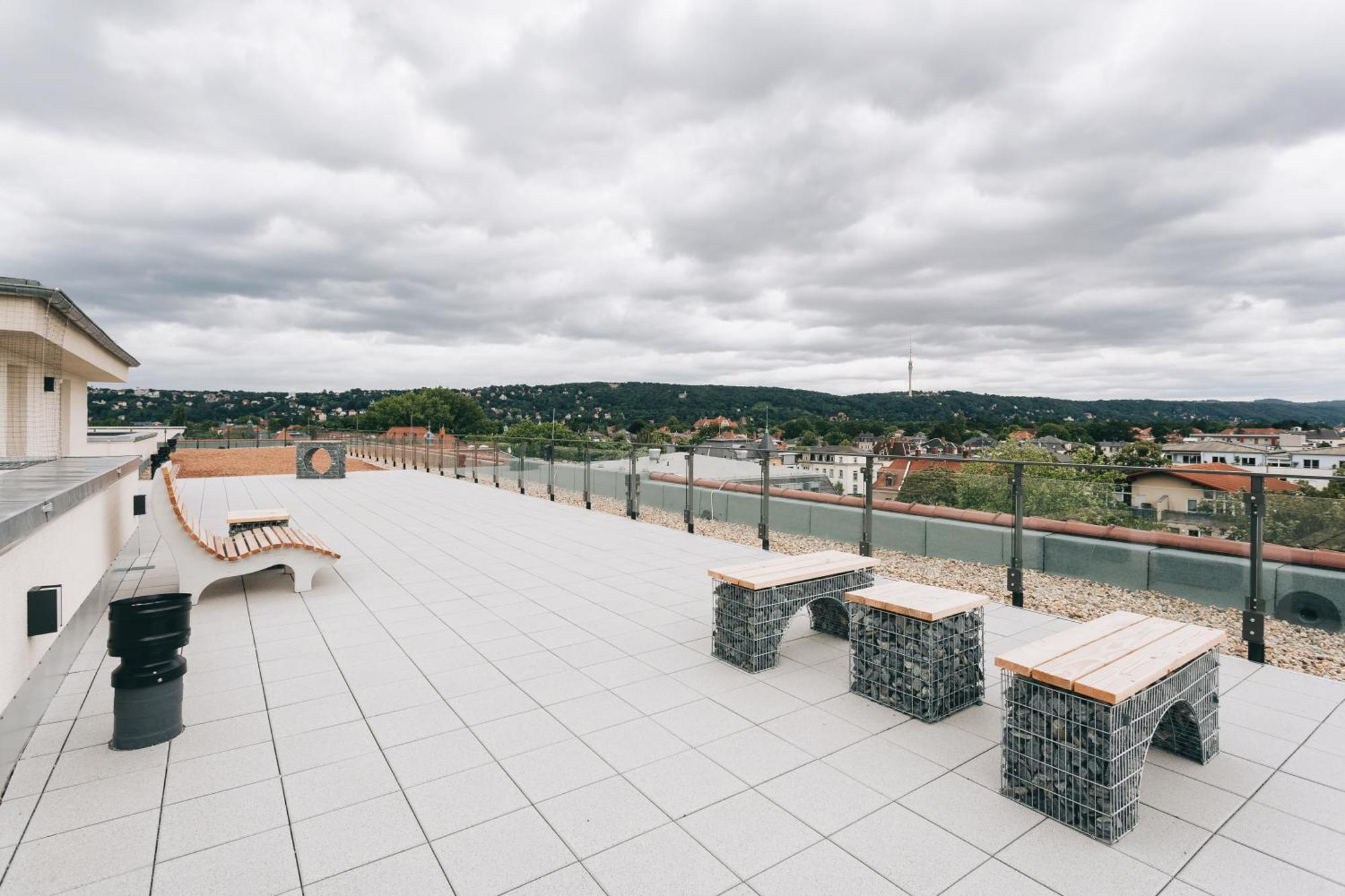 Oasis Appart - Wohnen In Dresden - Netflix - Tiefgarage - Dachterrasse Exterior photo